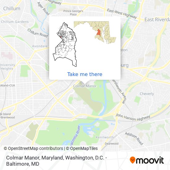 Mapa de Colmar Manor, Maryland