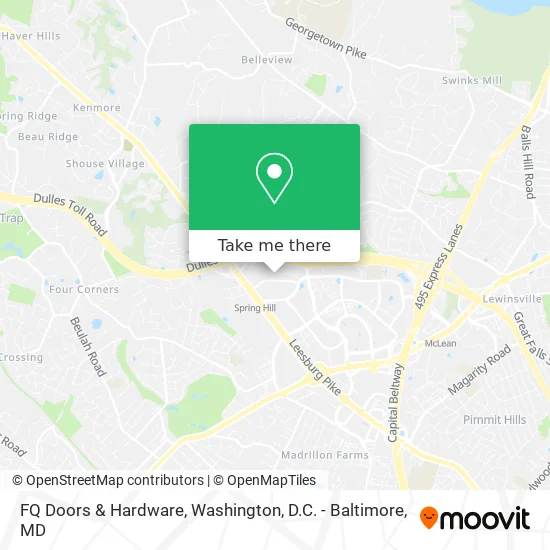FQ Doors & Hardware map