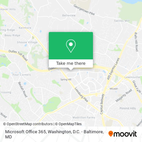 Microsoft Office 365 map