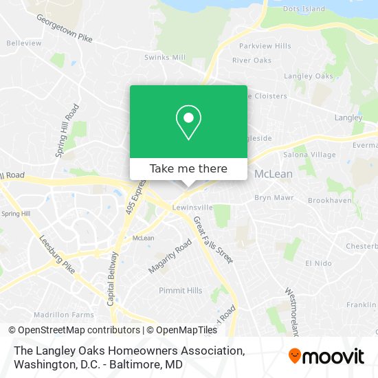 The Langley Oaks Homeowners Association map