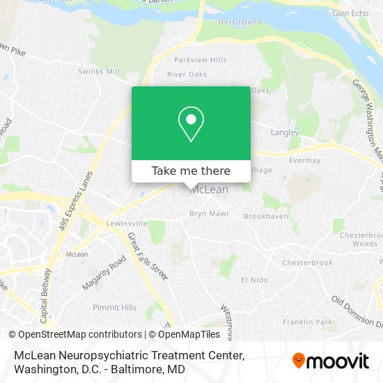 McLean Neuropsychiatric Treatment Center map