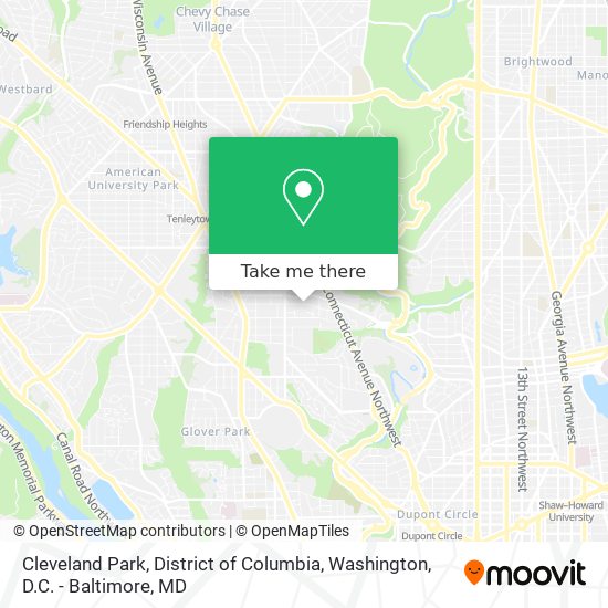 Mapa de Cleveland Park, District of Columbia