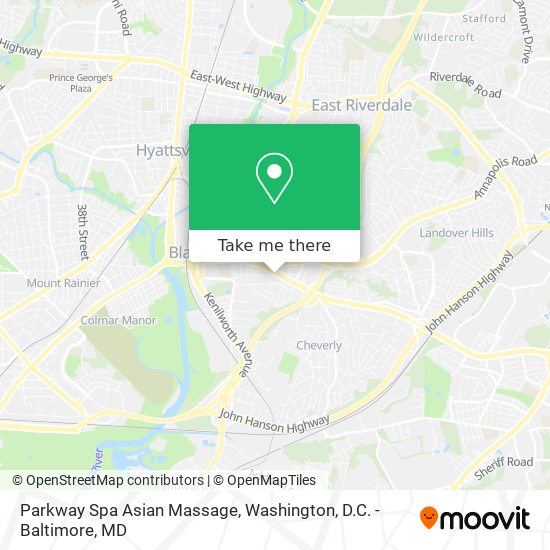 Mapa de Parkway Spa Asian Massage