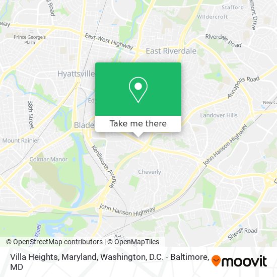 Villa Heights, Maryland map