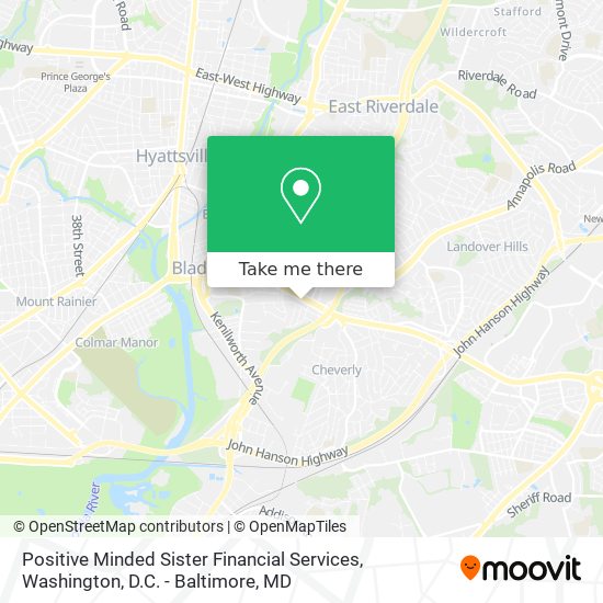 Positive Minded Sister Financial Services map