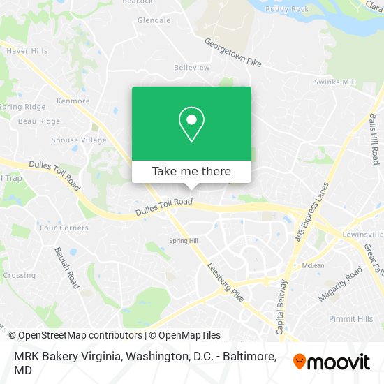 Mapa de MRK Bakery Virginia
