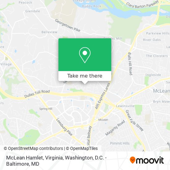 McLean Hamlet, Virginia map