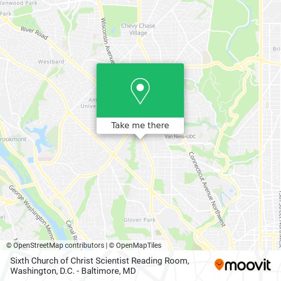 Sixth Church of Christ Scientist Reading Room map