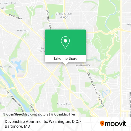 Devonshire Apartments map