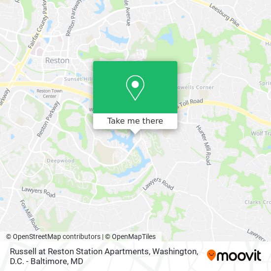 Russell at Reston Station Apartments map