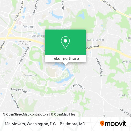 Ma Movers map