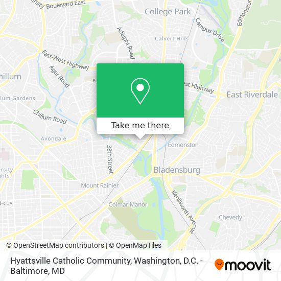 Hyattsville Catholic Community map