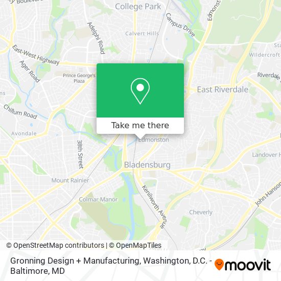 Gronning Design + Manufacturing map
