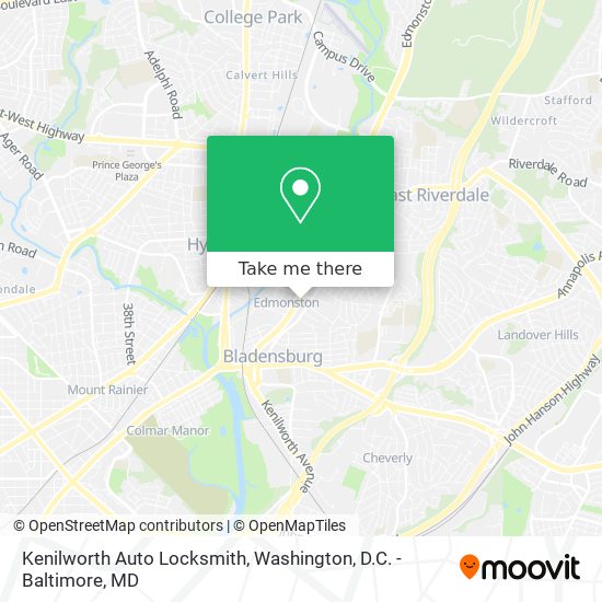 Mapa de Kenilworth Auto Locksmith