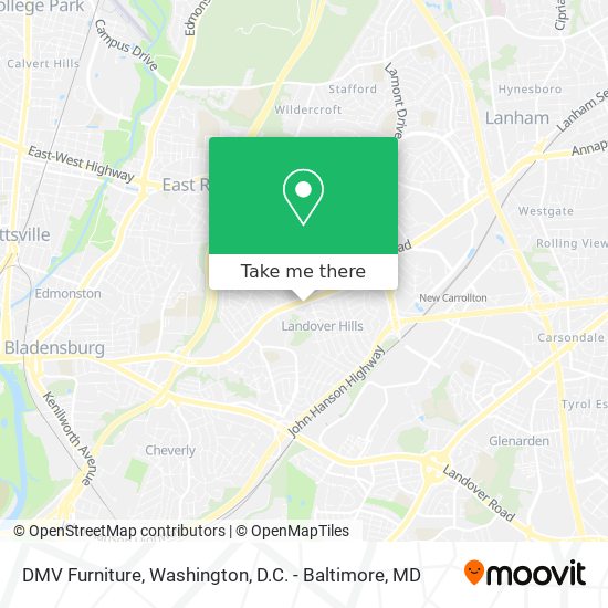 DMV Furniture map