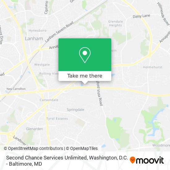 Second Chance Services Unlimited map