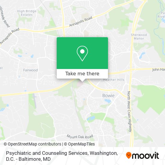 Psychiatric and Counseling Services map