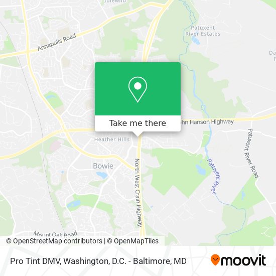 Pro Tint DMV map