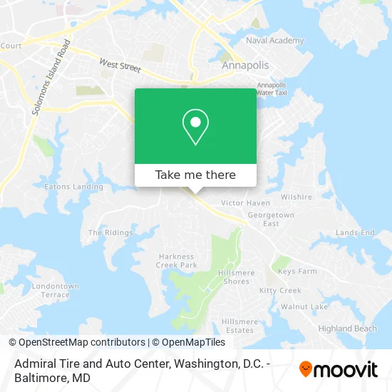 Admiral Tire and Auto Center map