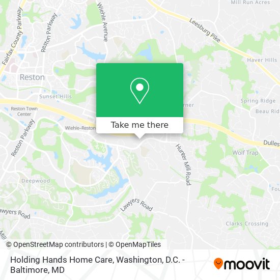Holding Hands Home Care map
