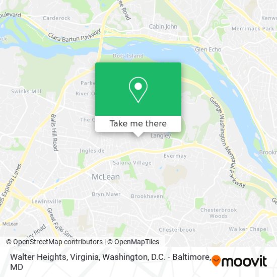 Mapa de Walter Heights, Virginia