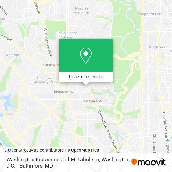 Washington Endocrine and Metabolism map