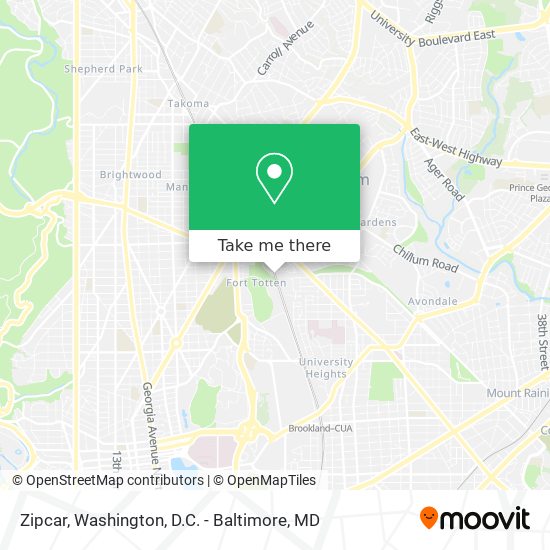 Zipcar map