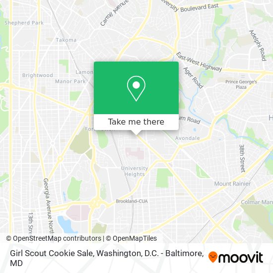 Girl Scout Cookie Sale map