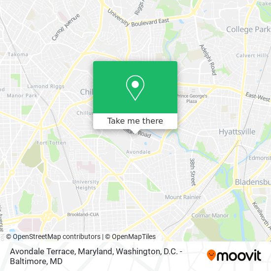 Avondale Terrace, Maryland map