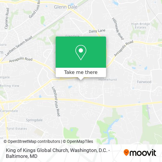 King of Kings Global Church map