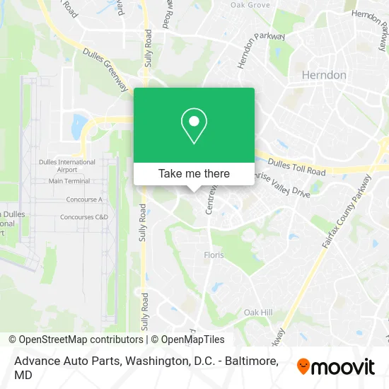 Advance Auto Parts map