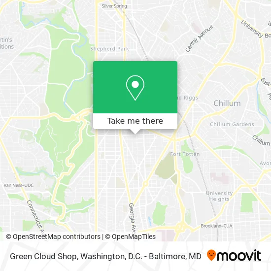 Mapa de Green Cloud Shop