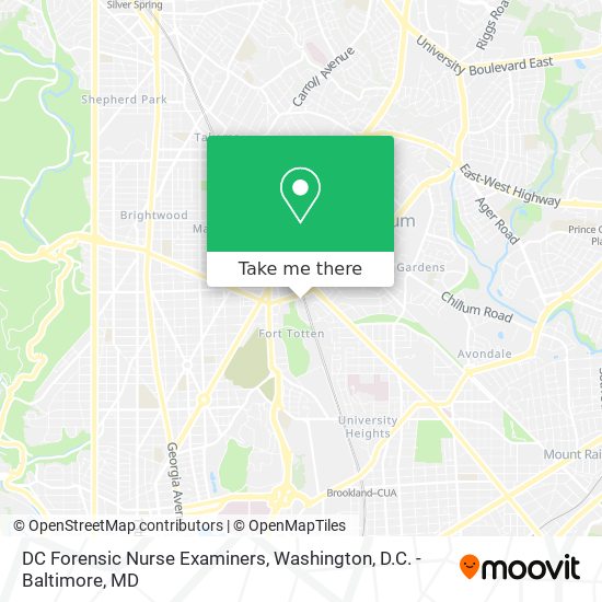 DC Forensic Nurse Examiners map