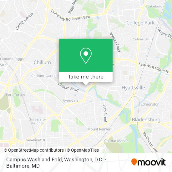 Campus Wash and Fold map