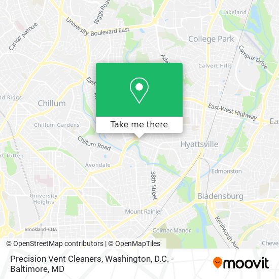 Precision Vent Cleaners map