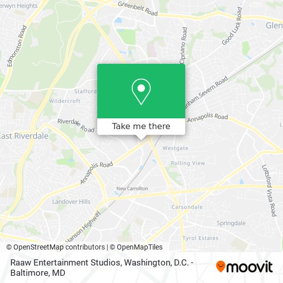 Raaw Entertainment Studios map