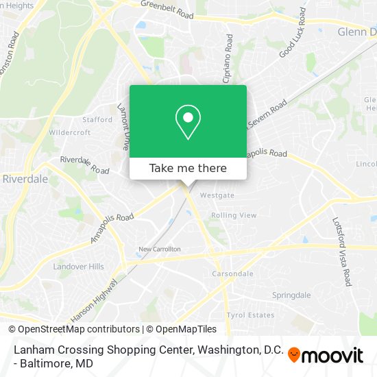 Lanham Crossing Shopping Center map