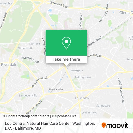 Mapa de Loc Central Natural Hair Care Center