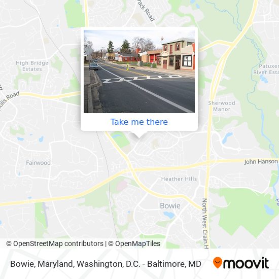 Mapa de Bowie, Maryland
