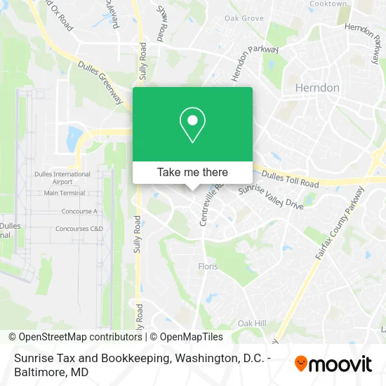 Mapa de Sunrise Tax and Bookkeeping