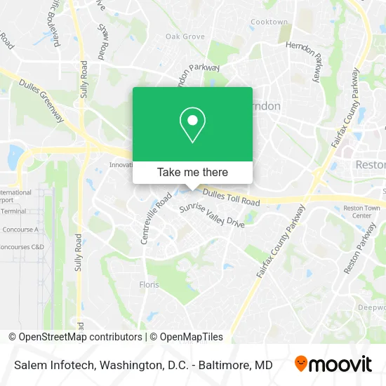 Mapa de Salem Infotech