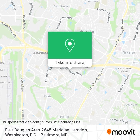 Fleit Douglas Arep 2645 Meridian Herndon map