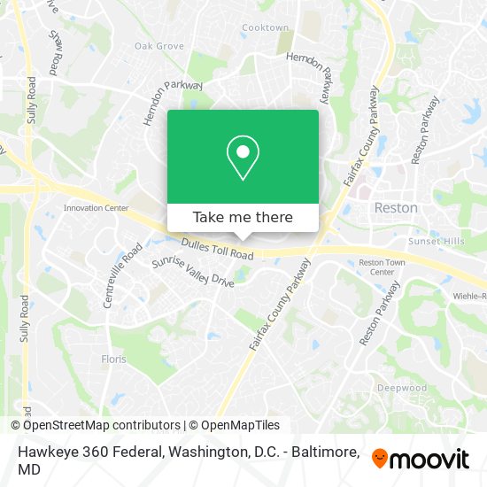 Mapa de Hawkeye 360 Federal