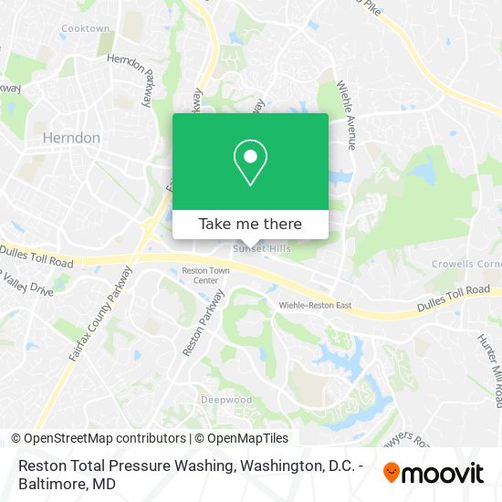 Mapa de Reston Total Pressure Washing