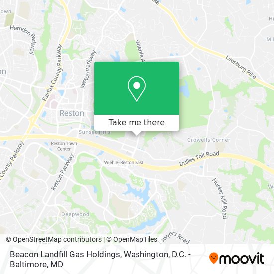 Beacon Landfill Gas Holdings map