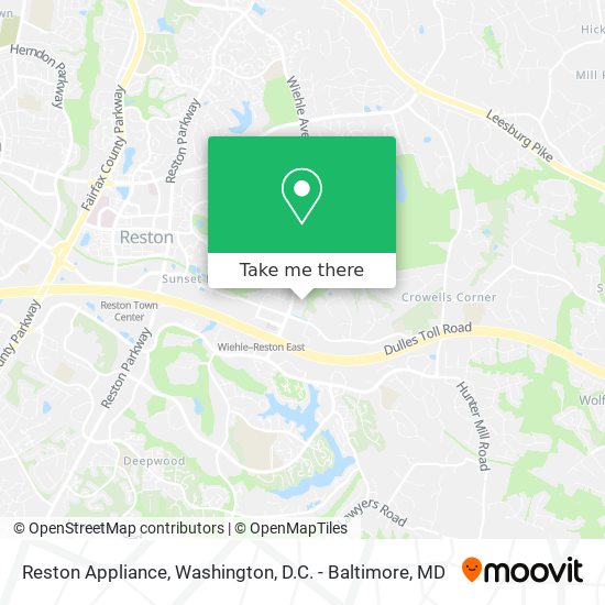 Reston Appliance map