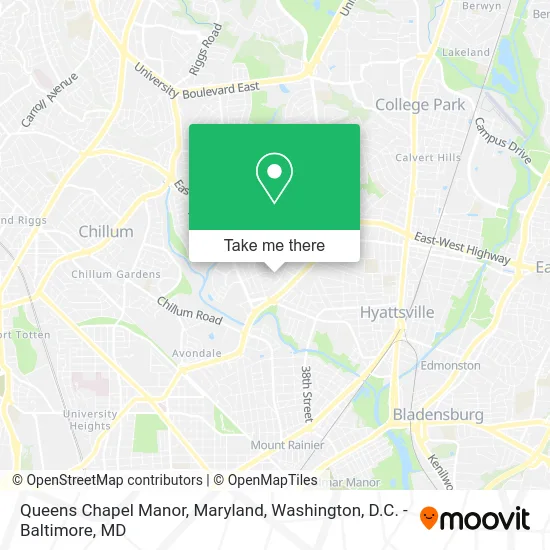 Queens Chapel Manor, Maryland map