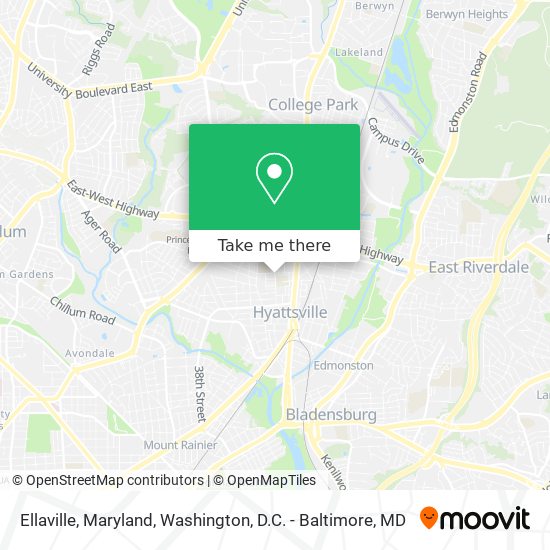 Ellaville, Maryland map