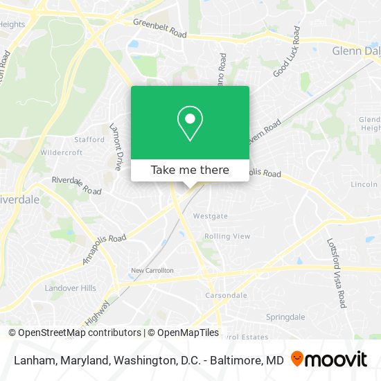 Lanham, Maryland map