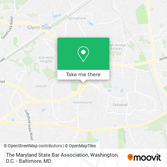 Mapa de The Maryland State Bar Association